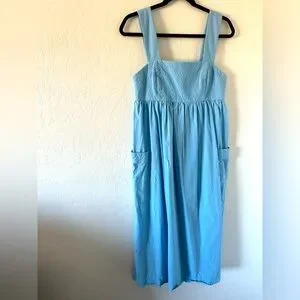 Madewell Cotton Empire Waist Maxi Dress